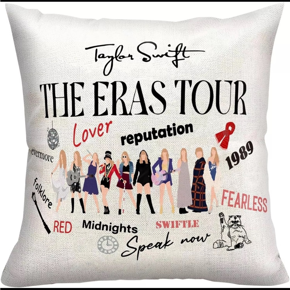 Taylor Swift The Eras Tour pillow cover nwt